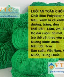 Thông số kỹ thuật lưới an toàn chống rơi mới nhất